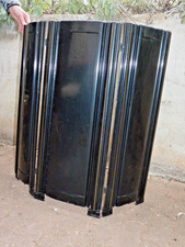 art deco Ofenschirm antik paravent triptychon Hitzeschild 30er Jahre Stahlblech