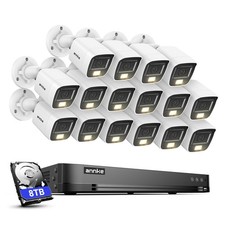 ANNKE 4K Video CCTV Security Camera System 8MP 16CH DVR Outdoor AI Color Night