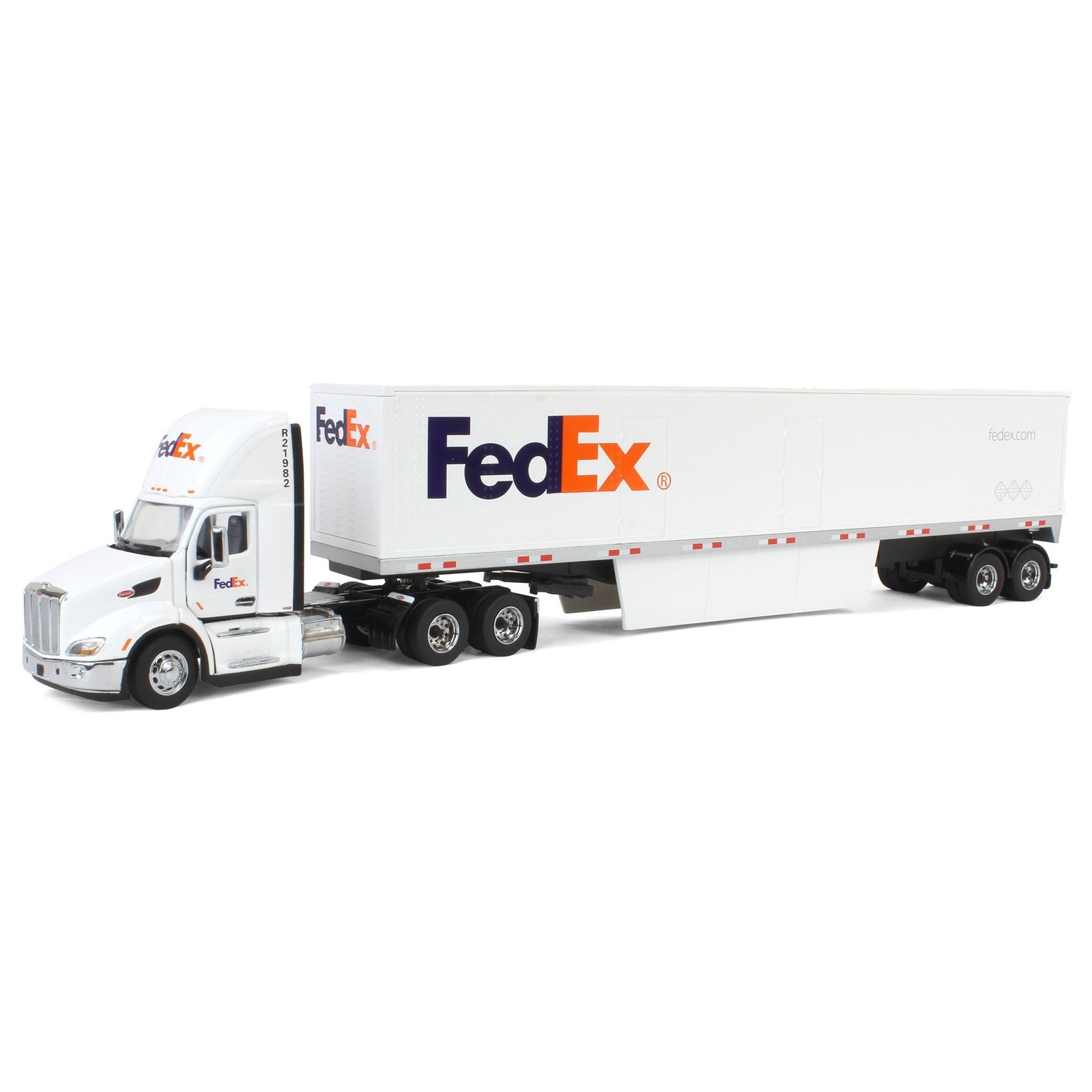 Изготовленный на заказ грузовой прицеп с тандемной осью Masters 150 FedEx Peterbilt 579 Day Cab 65160 35690₽
