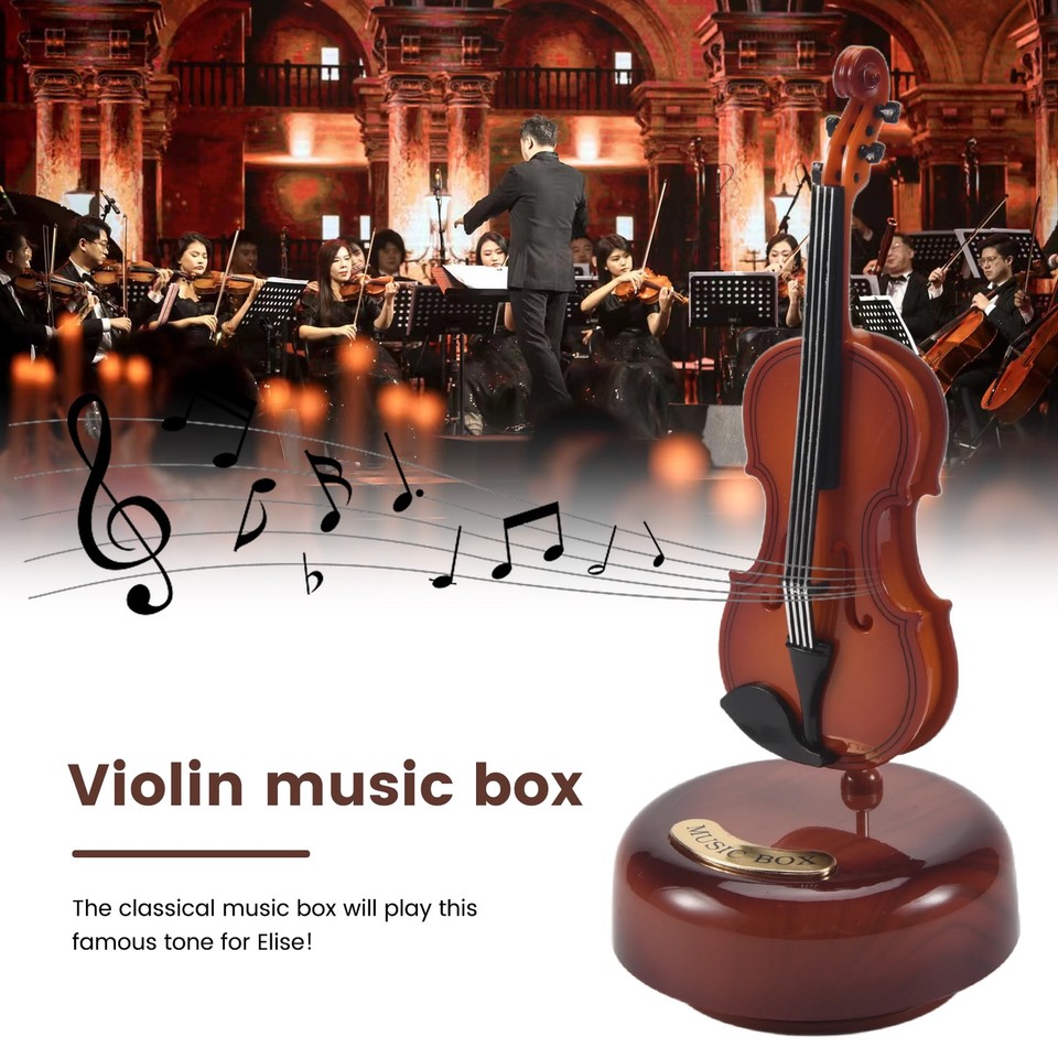 Music Box, Rotating Musical Base, Classical Music Box Instrument, Gift ...