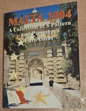 Malta 2004 1 Cent - €2 Euro UNC  Probe Set in Folder(nur 17.500 Stück)
