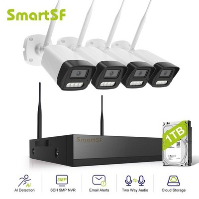 3MP Surveillance NVR Wireless Security Camera System Outdoor CCTV Camera 1TB