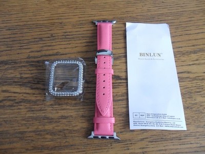 BINLUN LEDER ARMBAND KOMPATIBEL MIT APPLE WATCH 46MM 45MM 44MM 42MM 41MM 40MM