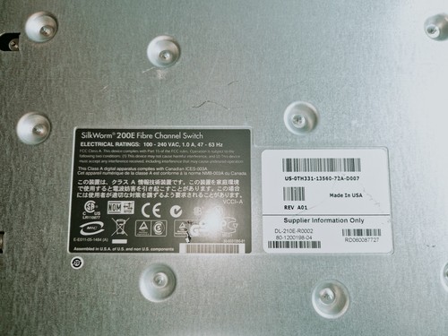 SilkWorm 200E FC SAN Switch Brocade 16 Active Port - Picture 6 of 12