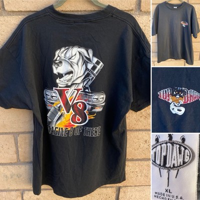 Vintage Top Dawg V8 Imagine 8 Of These T Shirt Single Stitch Size XL 90s