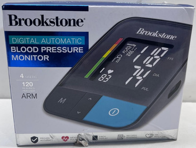 Brookstone Blood Pressure Monitor - Digital Automatic - 4 Users