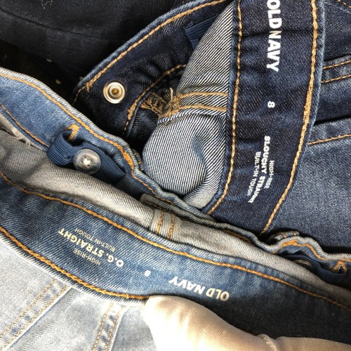 Girls Size 8 Jeans BUNDLE Gap Levis Old Navy Wide Leg Mom Loose H&M Mixed - Picture 7 of 7