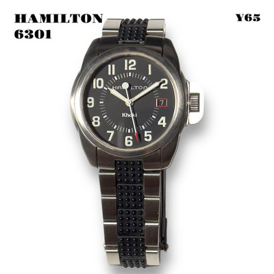 HAMILTON Khaki 6301 Men's Watch Quartz Analog Round 34.3mm Silver