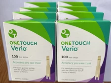 One Touch Verio Diabetic Blood Glucose Test Strips NEW 800 Count 11/26, 1/27