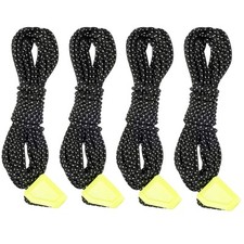 Tatonka Storm Line Zeltleinen-Set mit Abspannern 2mm 4 x 4m schwarz