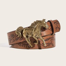 Casual Waist Belt Faux Leather 3.8cm Unisex Daily Jeans Versatile Wear Belts
