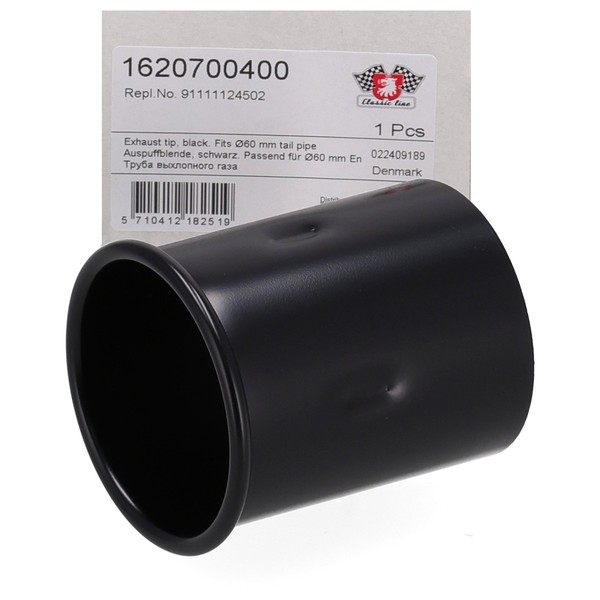 Jp Endrohrblende 60Mm Schwarz FüR Porsche 911 2.7 3.0 3.2 Sc Carrera 91111124502-image