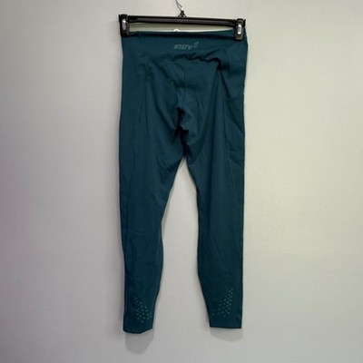 Inov-8 Get A Grip Womens Teal Green Trail Running Leggings Pocket Size Medium