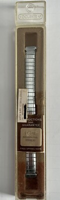 Speidel Vogue Strap Watch Band Silvertone Vintage USA