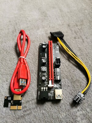 PCI-E Riser PCIE Extension Cable USB 3.0 Graphics Card (Mining) - NEU