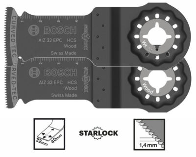 2 Stück Bosch Starlock Tauchsägeblätter AIZ 32 EPC Nr. 2608661637 / Multicutter