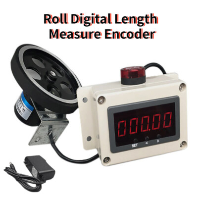 100ppr Counter Meter Rotary Electronic Roll Digital Length Measure Encoder Wheel