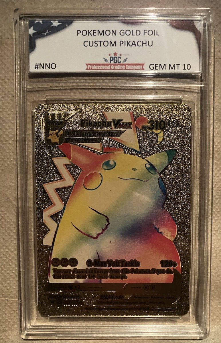 V 纏め foilカード PIKACHU Ex Silver FOIL 🌤️Fan Art Hp720 NM | eBay