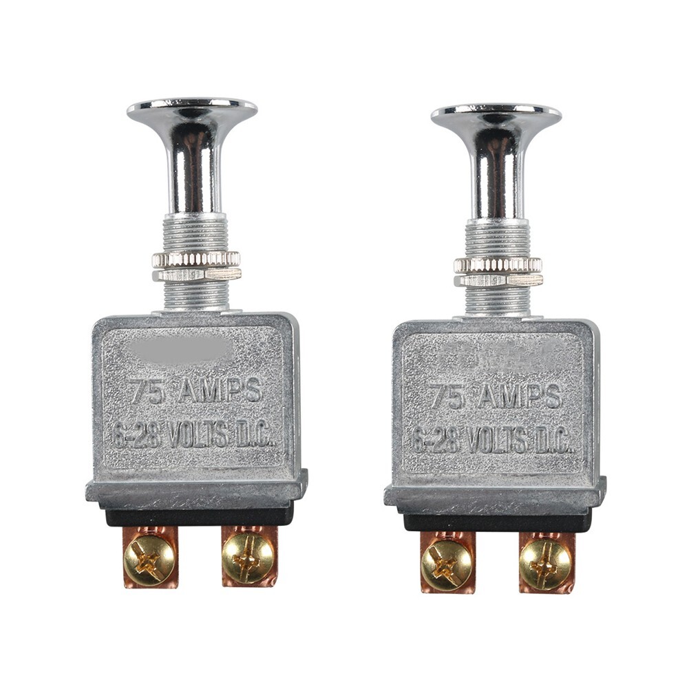 Heavy Duty 75A Push Pull Switch 6-28V DC 12 Volt 75A SPST 2 Position On-Off New
