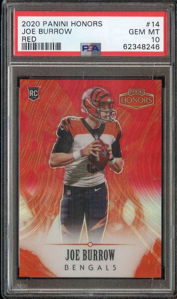 Joe Burrow Panini Honors #14 Red