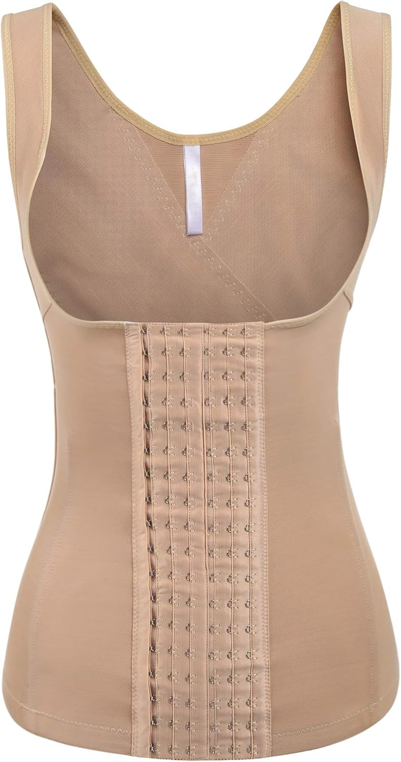 Women'S Waist Trainer Cincher Underbust Corset Vest Steel Boned Hourglass Body S