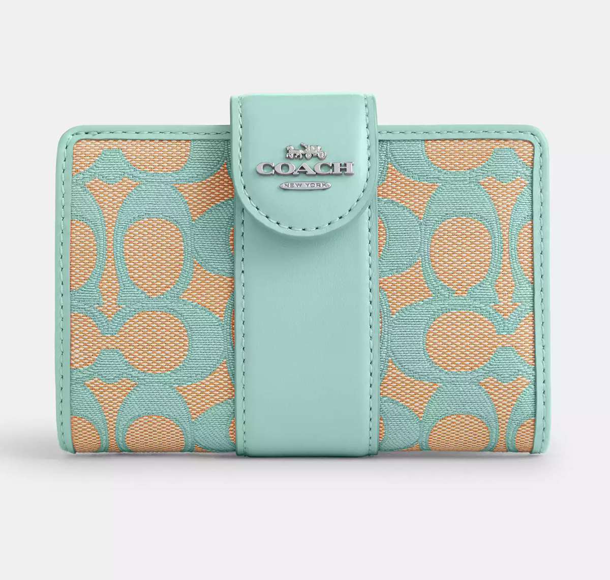 NWT Coach Medium Corner Zip Wallet In Signature Jacquard NWT Coach Medium Corner Zip Wallet In Signature Jacquard