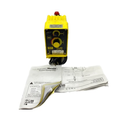 NEW LMI Milton Roy 120VAC 1.40A 110 Psi Max Chemical Metering Pump A151-392SI