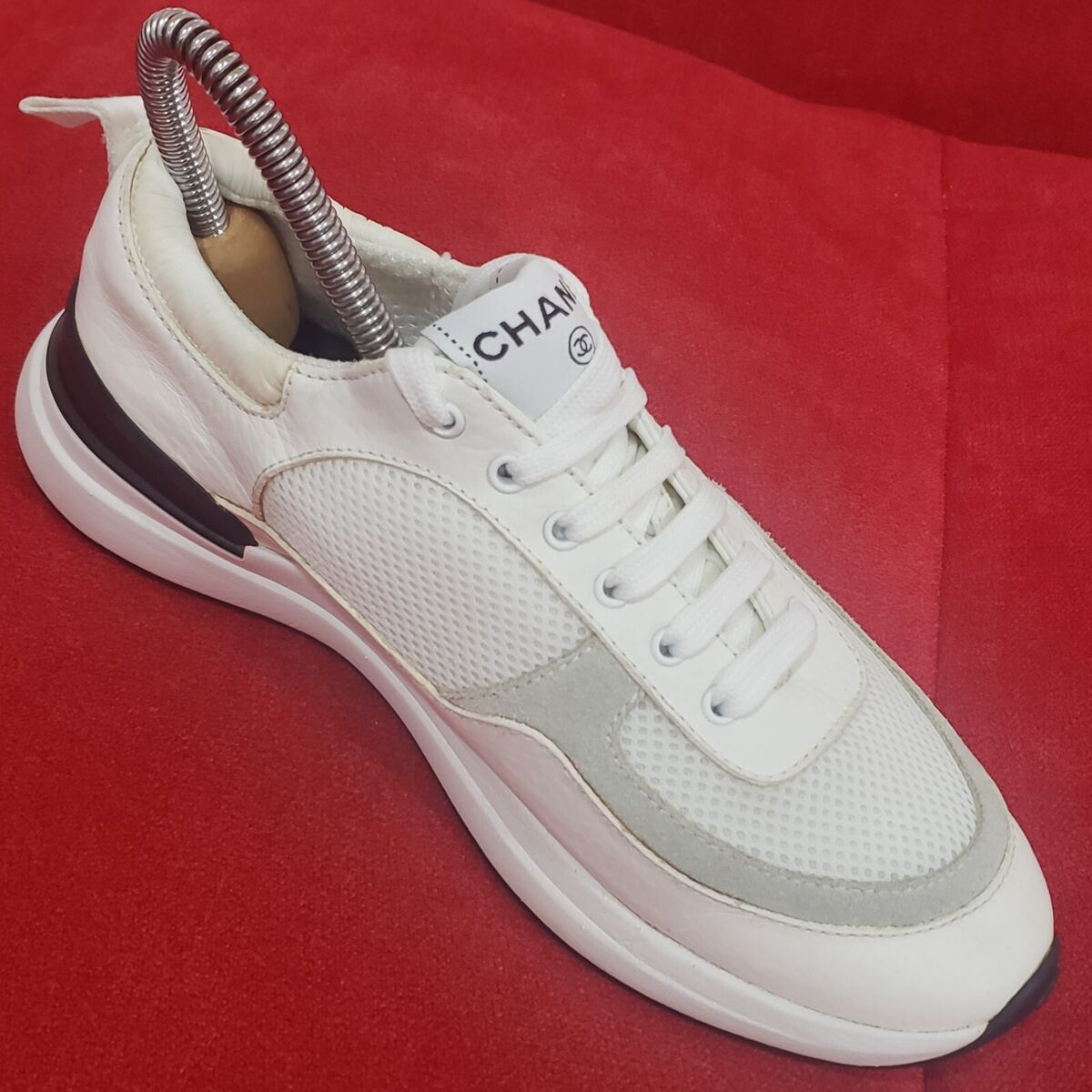 CHANEL/Cocomark/Low Top Sneakers/36/WHT/G37491 CC Logo CHANEL/Cocomark/Low Top Sneakers/36/WHT/G37491 CC Logo
