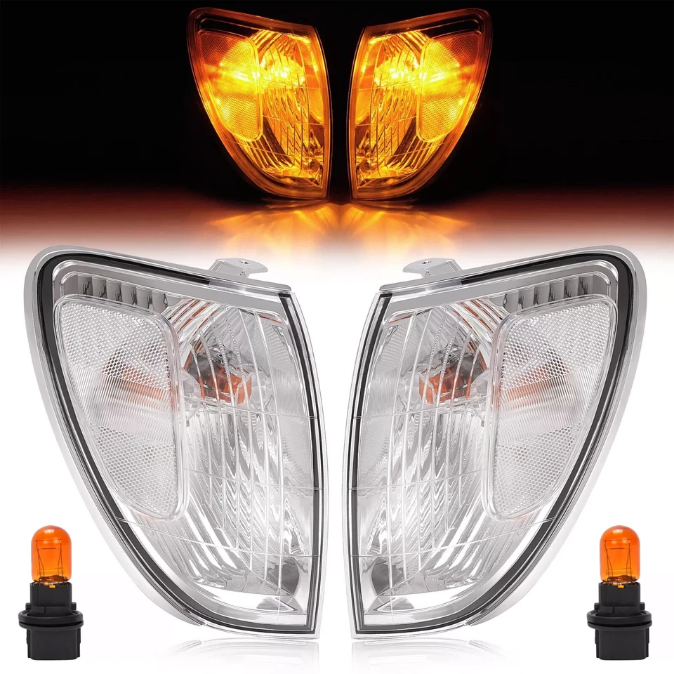 Par de luces de esquina delanteras lámparas para Toyota Land Cruiser 1998-2004 81520-60350 Foto 2 de 4