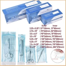 Self Sealing Sterilization Pouches Bags Autoclave Dental Sterile Storage Pouch