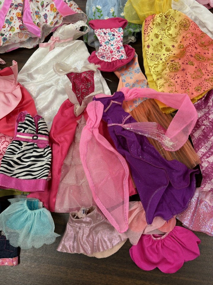 Lot Of Barbie Clothing, Dolls, Accessories And Furniture and Other