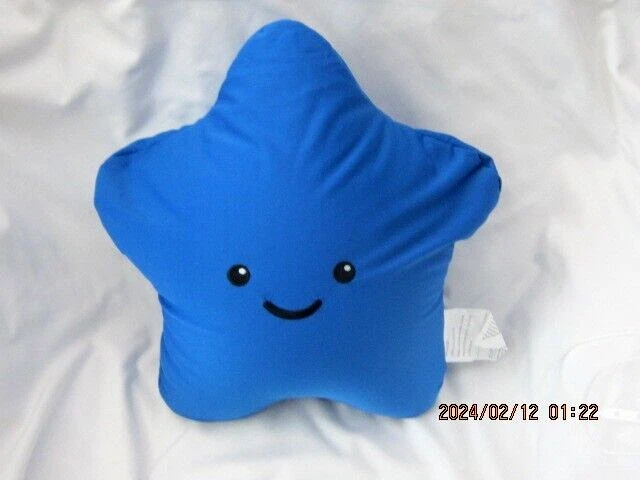 Unisex 12" Snow Foam Blue Star Cushion Soft Stuffed Plush Pillow-Brand New! - Picture 1 of 2