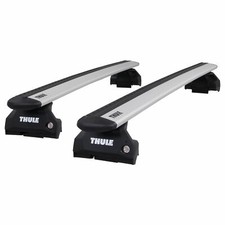 Thule Alu WingBar Evo Silver Roof Bars to fit Audi A4 B9 Avant 16-24 Closed Rail