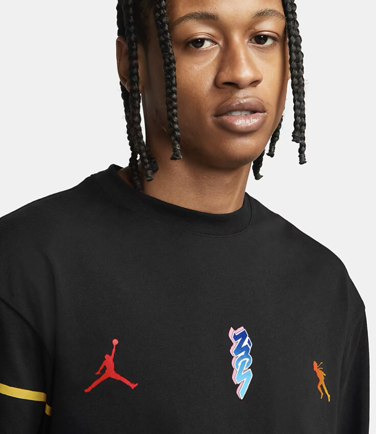 Naruto Shippuden x Jordan Zion Tee T-Shirt LS Kyuubi DO6597 Naruto Shippuden x Jordan Zion Tee T-Shirt LS Kyuubi DO6597