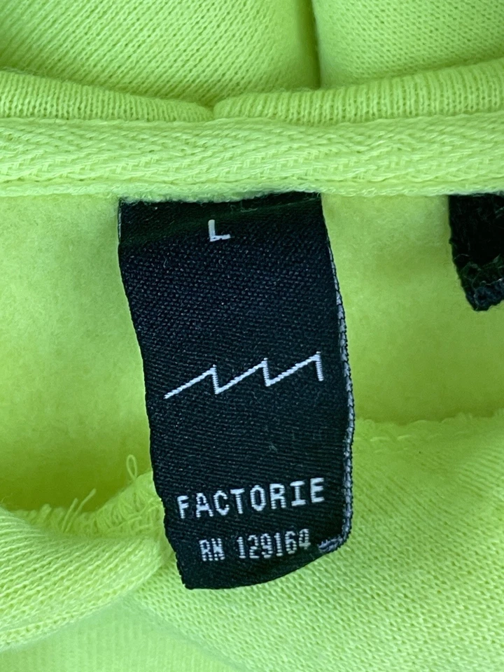 FACTORIE Neon HI VIS CROPPED HOODIE L - image 4 of 4