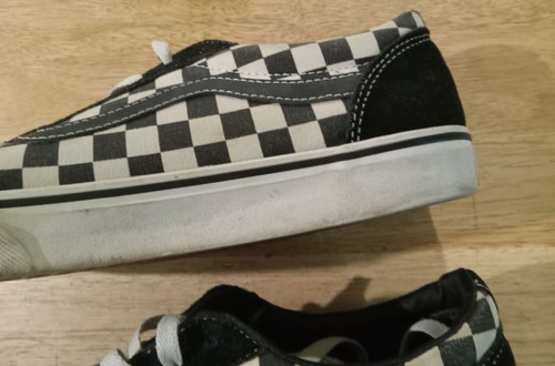 Vans Old Skool Classic Mens Size 9.5 Black White Athletic Shoes Sneakers 500714 - Picture 6 of 20