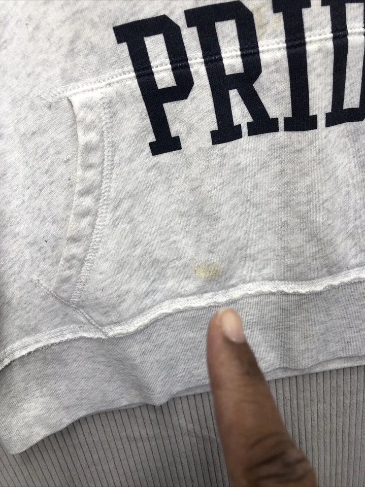 NFL Pink Victoria Secret Chicago Bears Hoodie Size M Thrashed Stained - Image 4 of 4