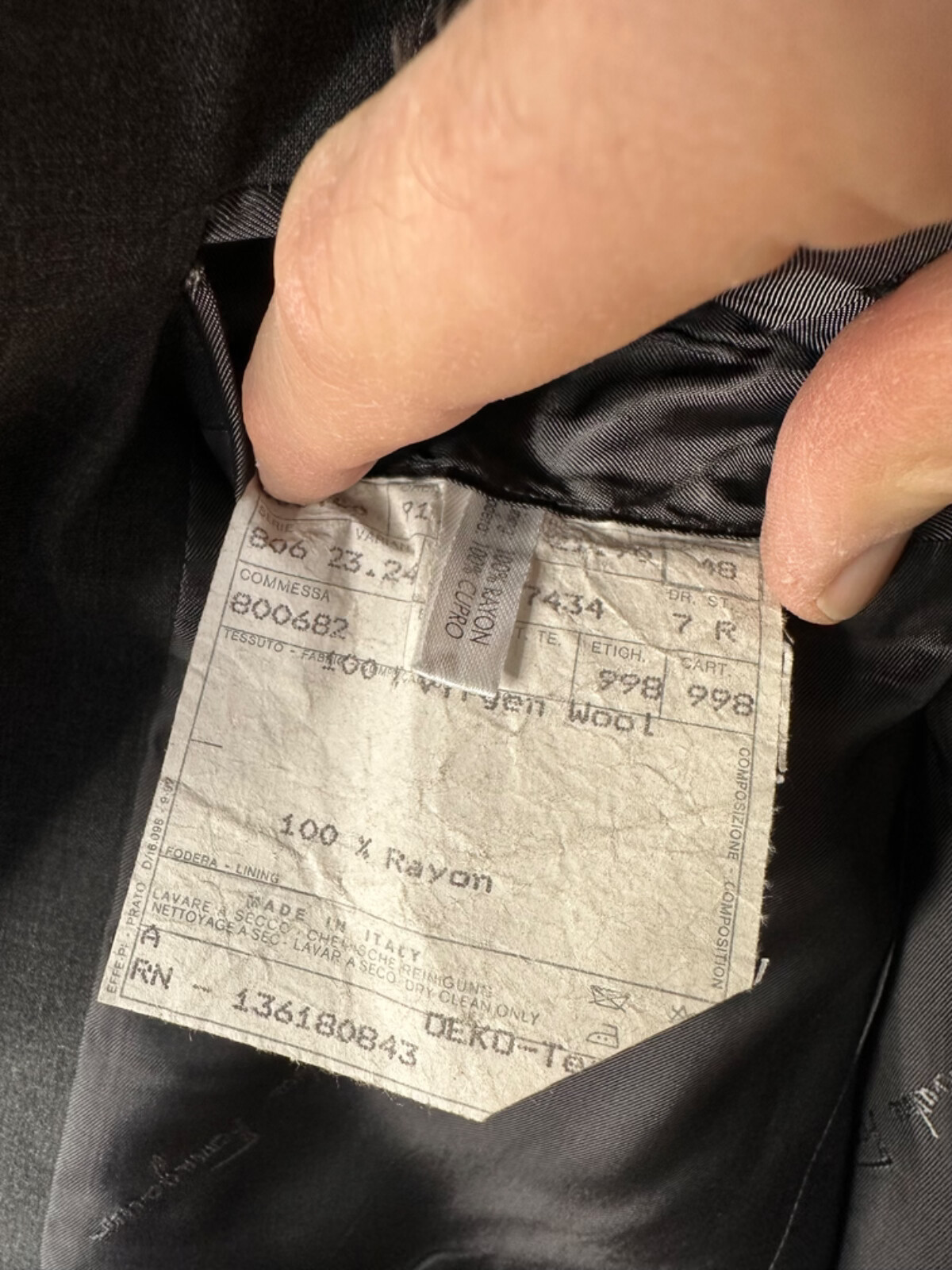 Salvatore Ferragamo Solid Grey Three Button Suit … - image 3