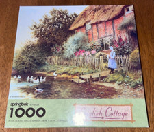 Springbok 1000 pc jigsaw puzzle, English Cottage, complete