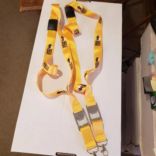 LOT OF TWO LANYARDS 2024 BUFFALO WILD WINGS official lanyard keychain NEW!