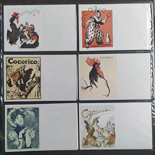 SERIES 12 POSTCARDS - PUB - COCORICO - CECODI - ILLUSTRATOR - ROOSTER - REPRO