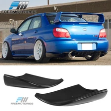 Fits 05-07 Subaru Impreza WRX STI CS Rear Bumper Lip Splitter Valance Spats PU