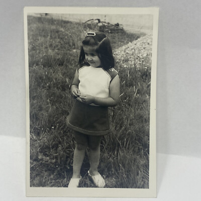Vintage Photo 1973 Girl Outside