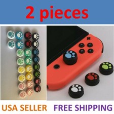 2 x Cat Paw Controller Thumb Grips Cover Cap for Nintendo Switch Lite Joycon 