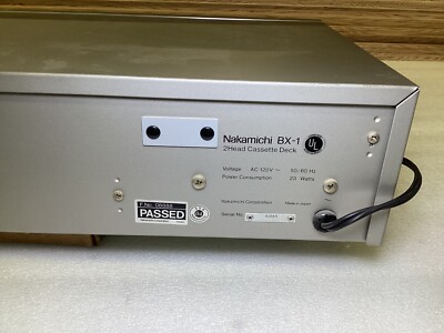 NAKAMICHI BX-1 Cassette Deck in Silver 2 Head Made in Japan