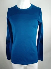 Smartwool Men Intraknit Thermal Merino Baselayer Crew Blue-Navy Medium 19286-N83