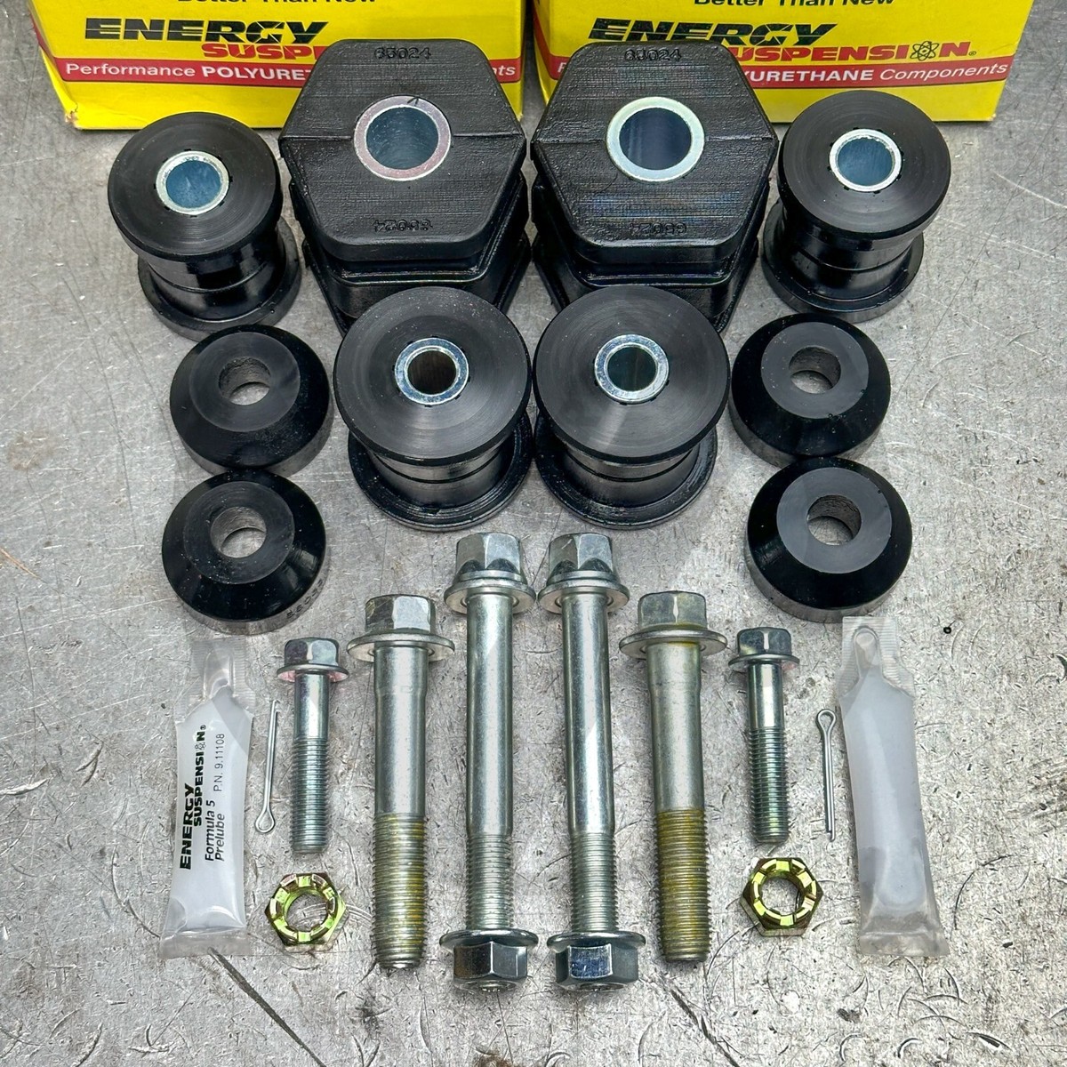 S Energy Front Lower Control Arm Bushings & Hardware Kit 96-00