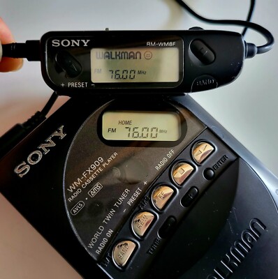 Rare Sony Walkman Cassette Player WM-FX909 Dual Heads Works but