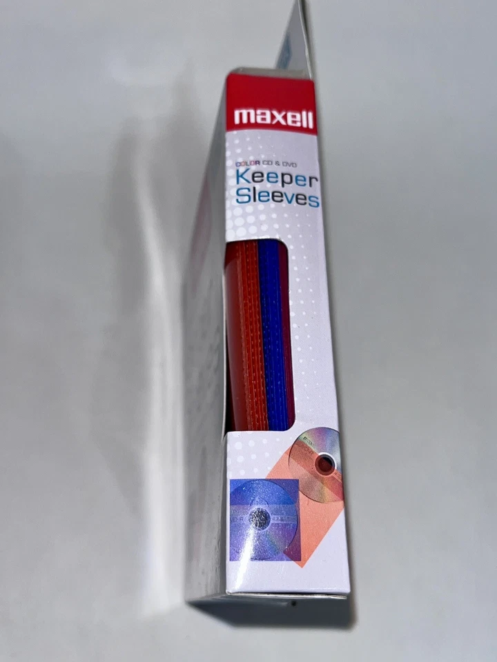 Maxell Nuevo En Caja CD/DVD Colores Surtidos Mangas Guardián Lote Foto 2 de 4