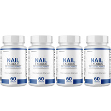 Nail Exodus Capsules for Healthier Feet - Clear Nail Formula - 4 Bottles